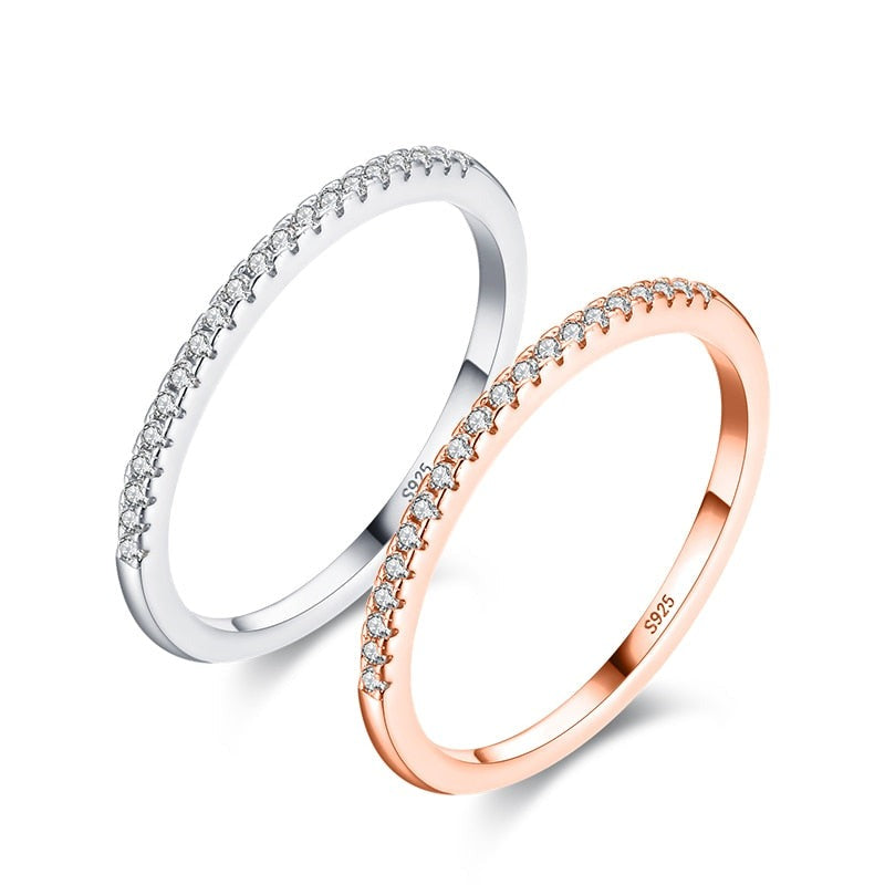 Anel Aparador em Prata 925 Zircônia Cravejado