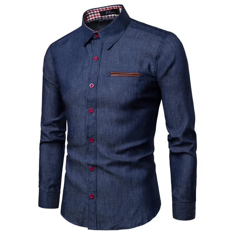 Camisa Social Jeans Slim -falcane