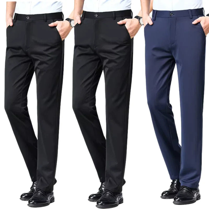 COMPRE 2 LEVE 3 | Calça Social Clássica Alfaiataria + Cinto de Brinde