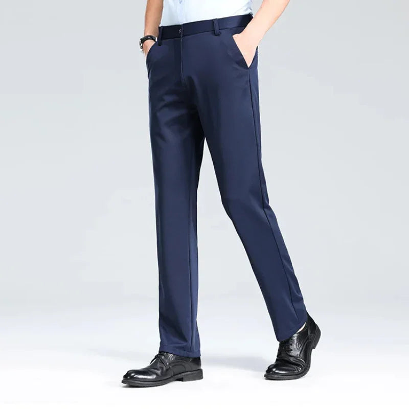 COMPRE 2 LEVE 3 | Calça Social Clássica Alfaiataria + Cinto de Brinde