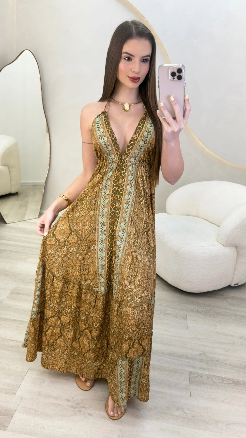 Vestido Indiano Nadia - Últimas Peças