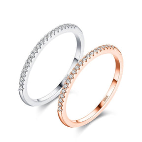 Anel Aparador em Prata 925 Zircônia Cravejado