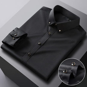 Camisa Social Slim  Seda Gelo